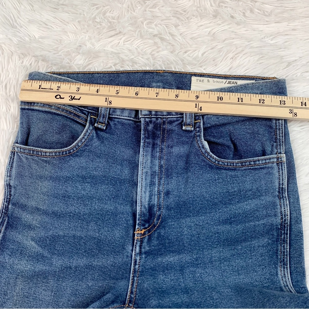 rag‎ & bone Northwood high rise skinny jeans in blue medium wash - Picture 6 of 10